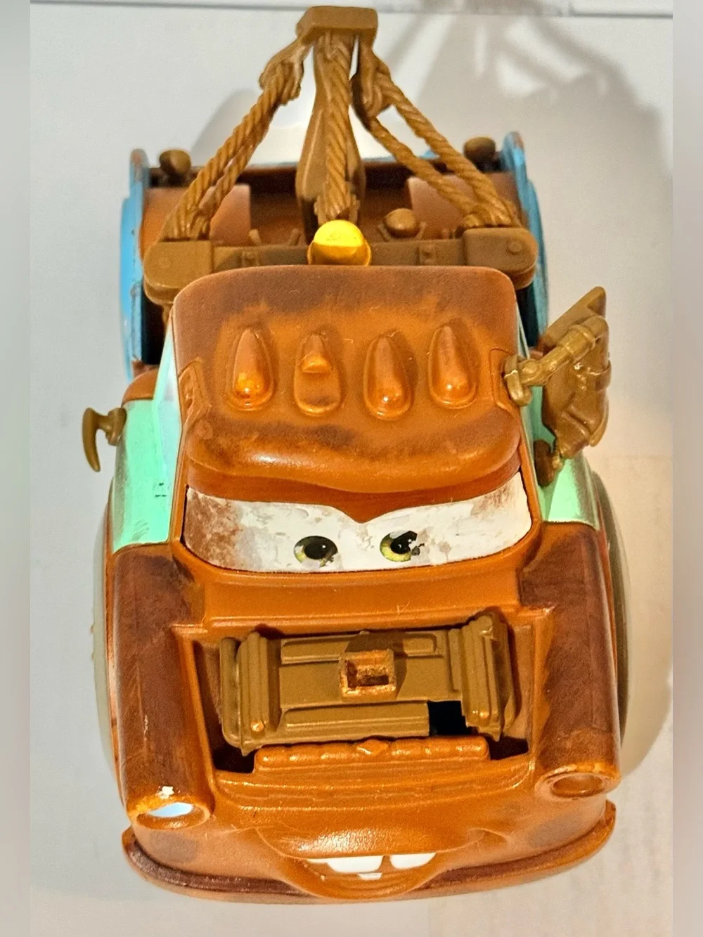 Disney Pixar Cars Tow Mater Pull Back Truck Reverse ⭐️Pre-Used Fair⭐️